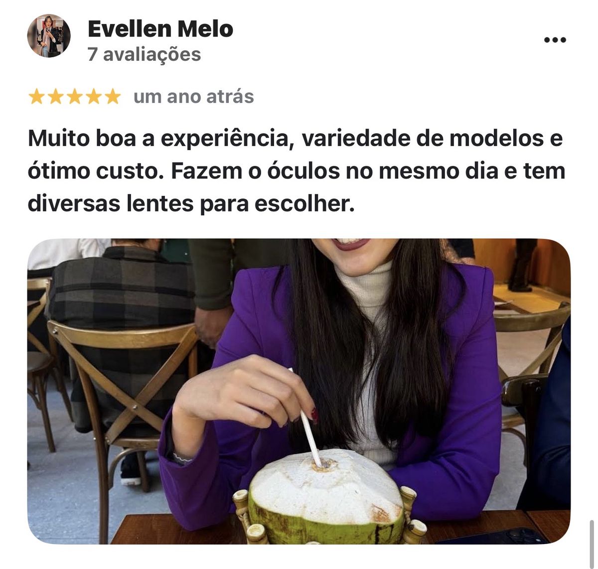 Cliente da Rei dos Óculos